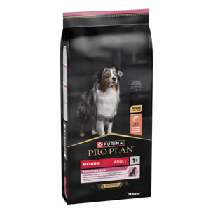 PRO PLAN Chien Medium Adult Sensitive Skin Saumon 14KG