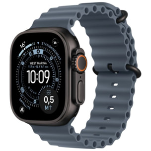 Bracelet APPLE 49 mm - Océan bleu maritime- Noir
