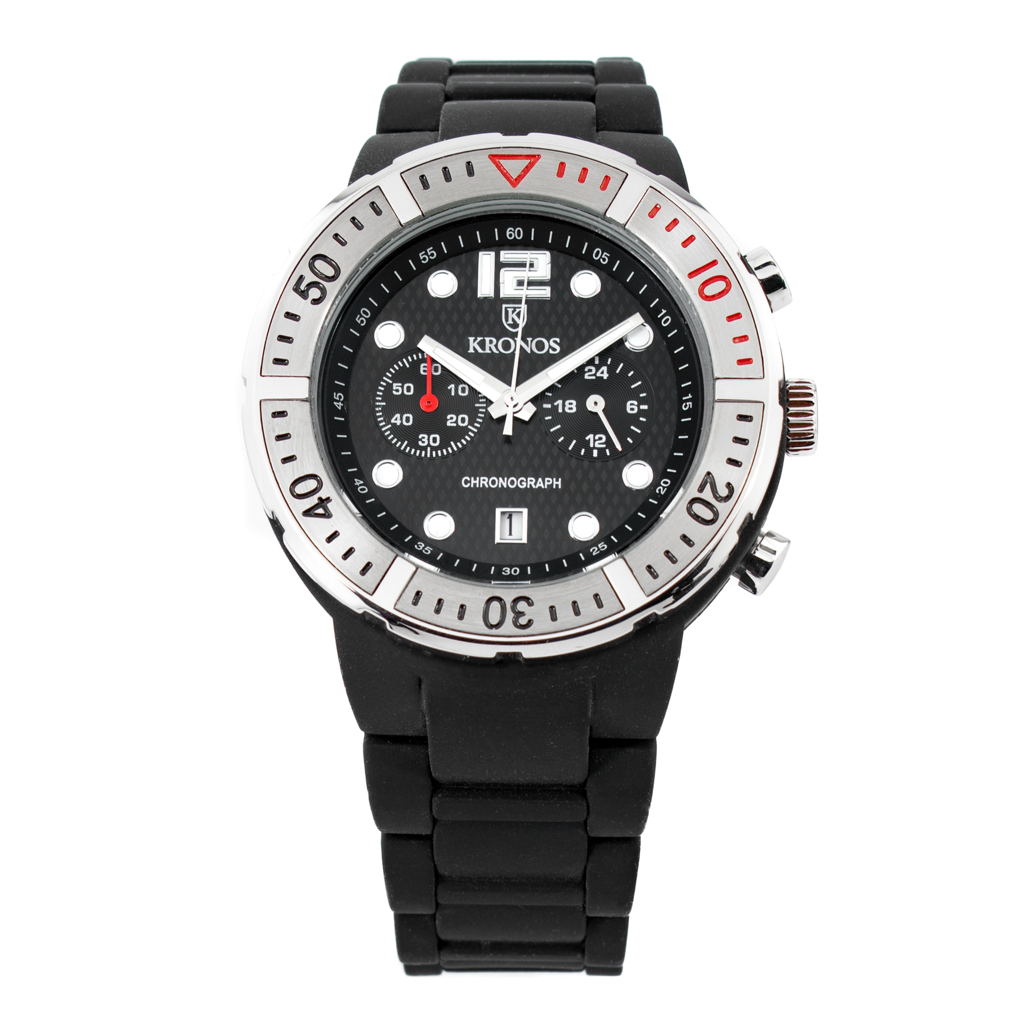 Reloj Kronos K789.5B.19 Hombre Analogico Cuarzo con Correa de Caucho