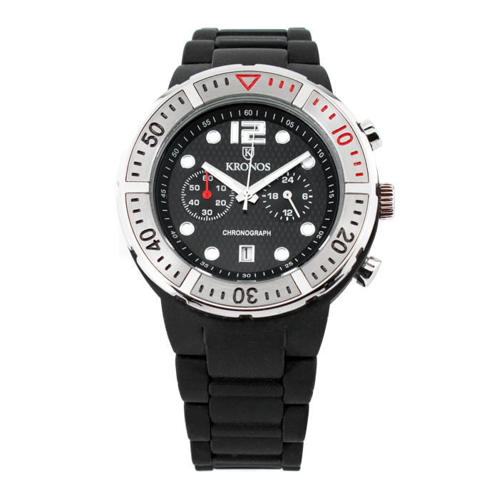 Reloj Kronos K789.5B.19 Hombre Analogico Cuarzo con Correa de Caucho