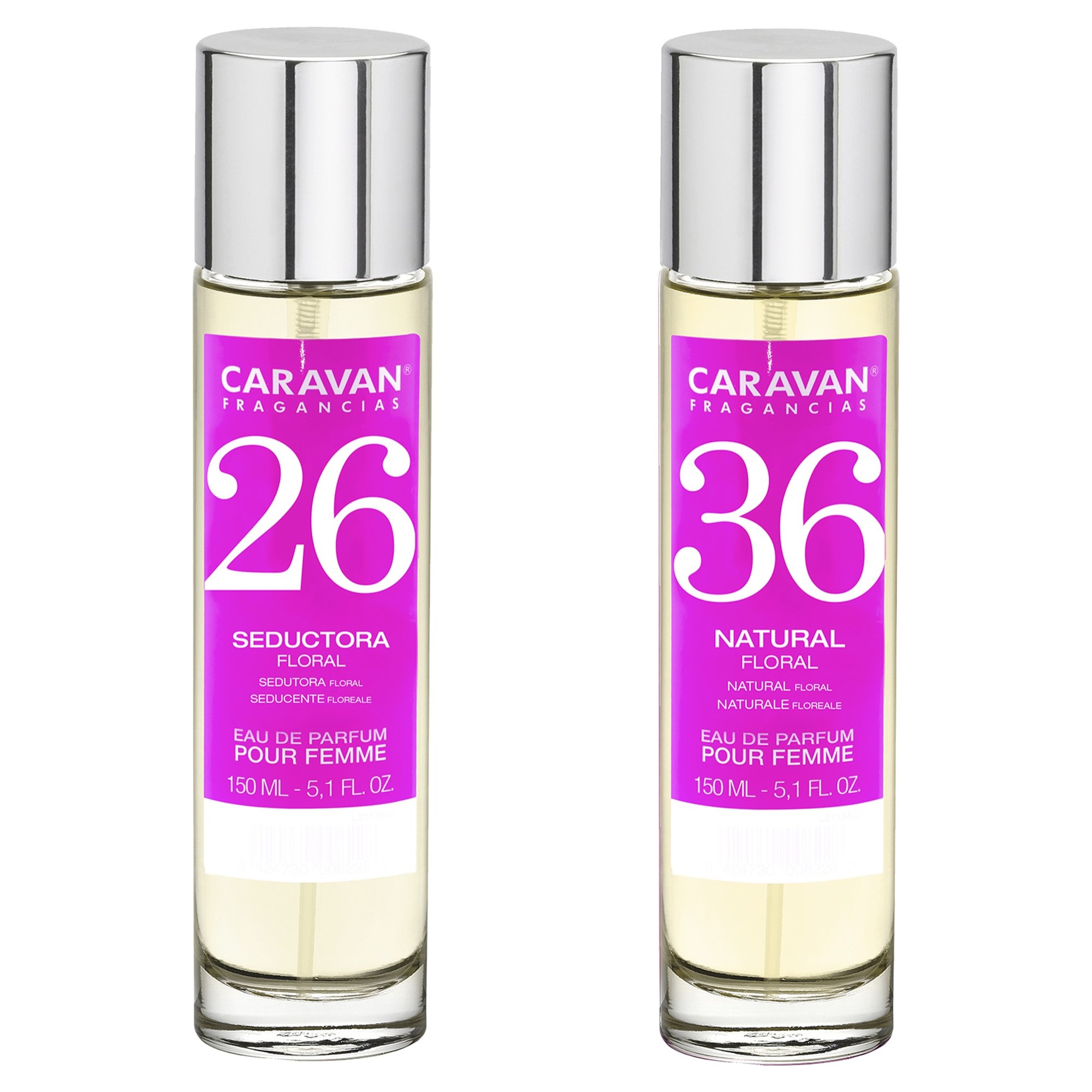 Set de 2 perfumes caravan para mujer nº36 y nº 26