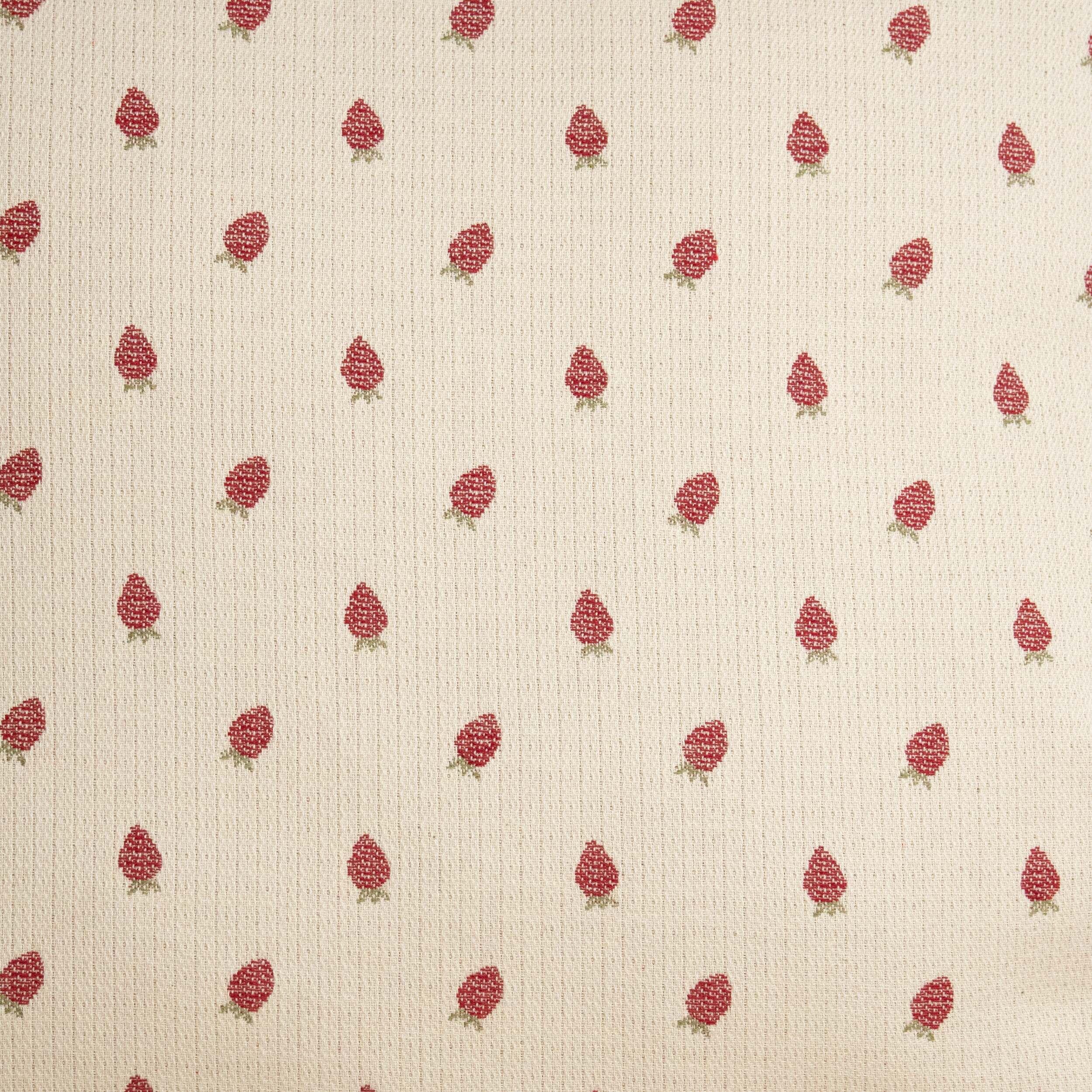 Housse de coussin jacquard 30x50 cm Fraises