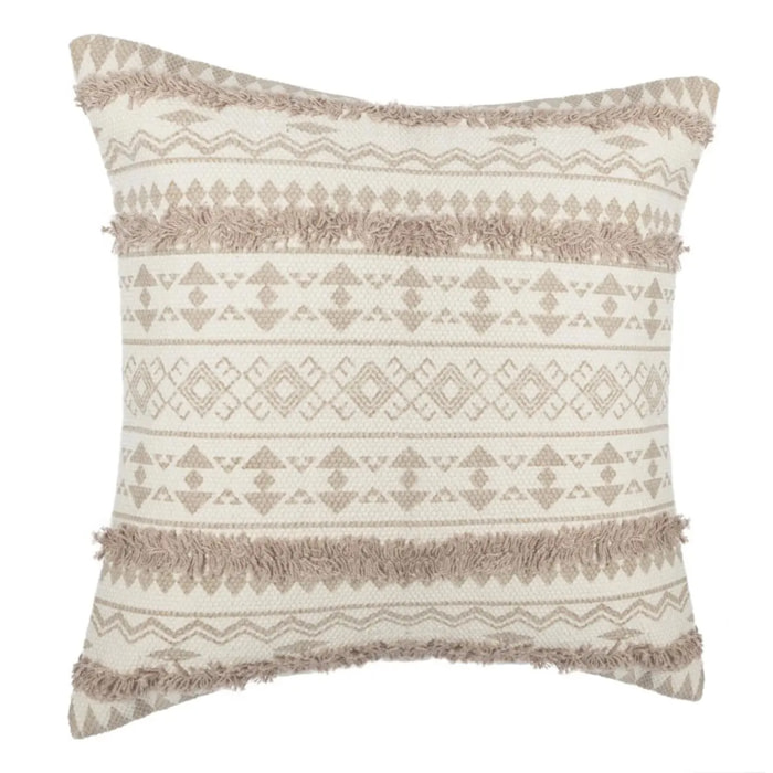Housse de coussin tuftée "Etnik" beige 40x40cm