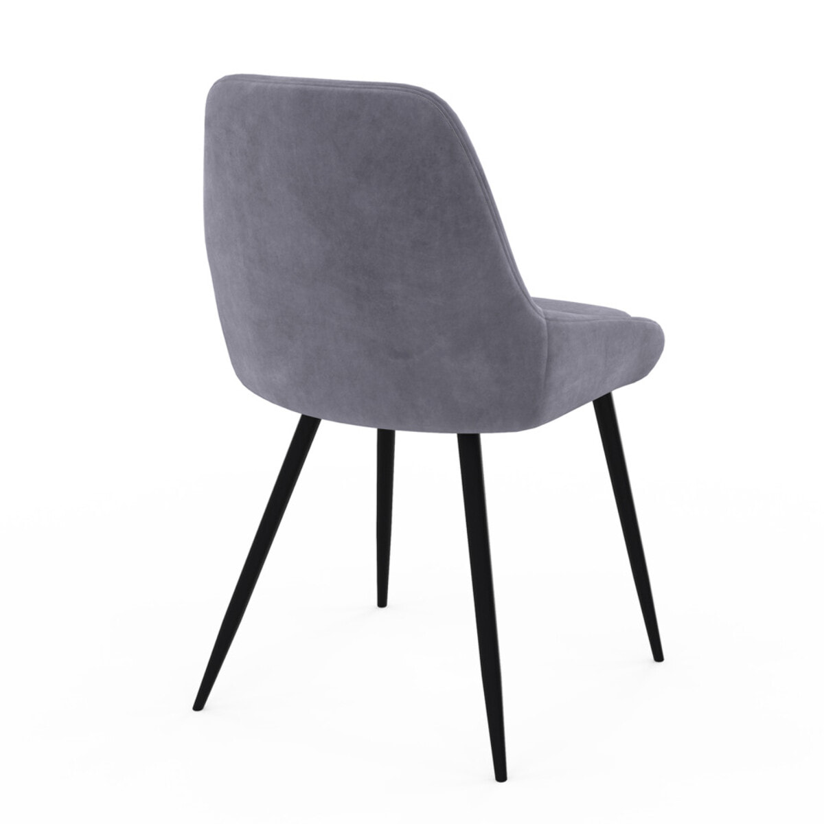 Chaises Olivia pieds métal - Mix color - Gris clair, gris foncé, bleu