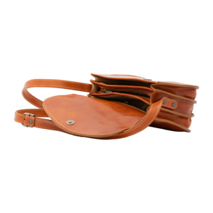 Borsa a tracolla  da donna In Vera pelle Made in Italy 22x16x9,5 cm