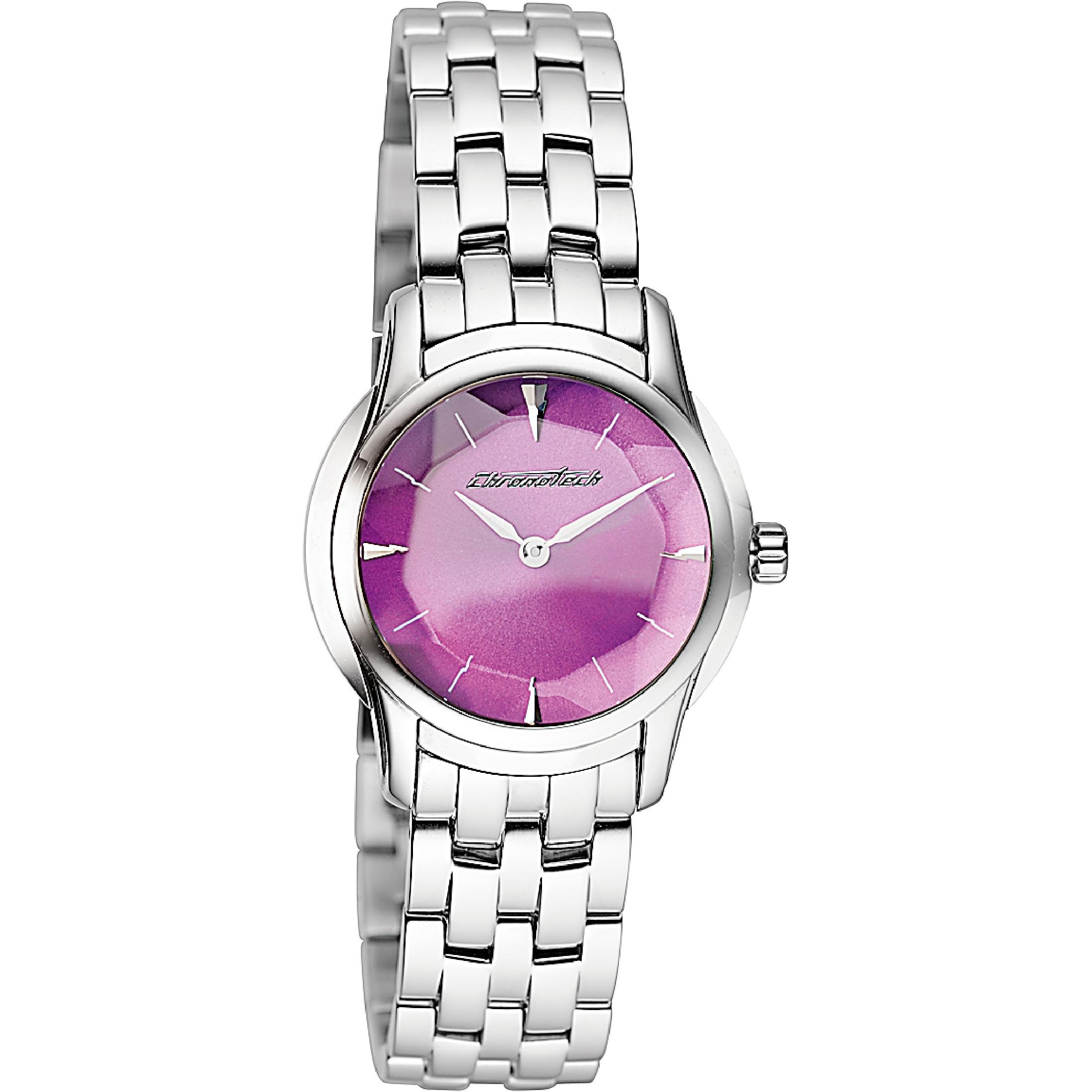 Orologio Chronotech Acciaio-Violetto