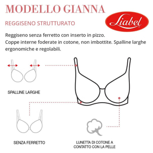 3 Reggiseni Donna LIABEL Art. Gianna Coppa C