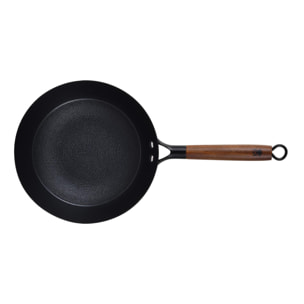Wok Ø24x7,5cm en hierro prensado con recubrimiento cerámico MasterPRO