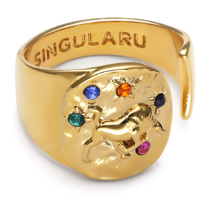 Bague Organic Colors Zodiaque Plaqué Or