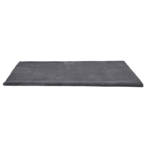 Tapis Imitation Fourrure Fin Gris 110x60cm