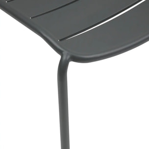 Chaise de jardin empilable Alegoria gris graphite