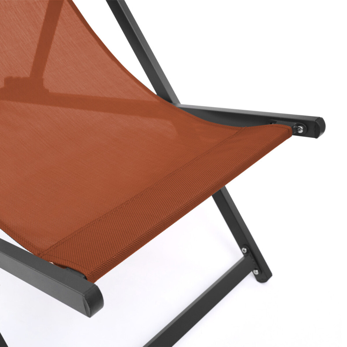 Chiliennes en métal et toile - lot de 2