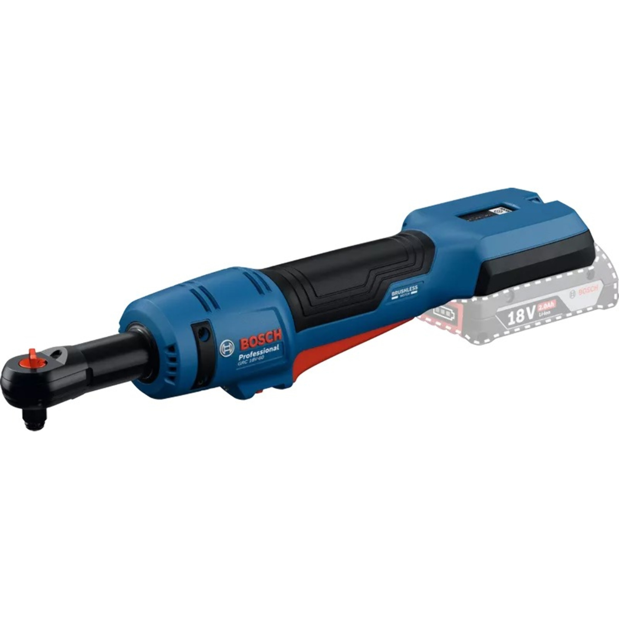Clé à cliquet GRC 18V-60 Professional sans batterie, ni chargeur - Livrée dans L-Boxx 136 - BOSCH - 06019N8001