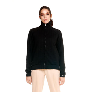 Sudadera de mujer Leone con cuello vuelto y cremallera completa pegada Greyss