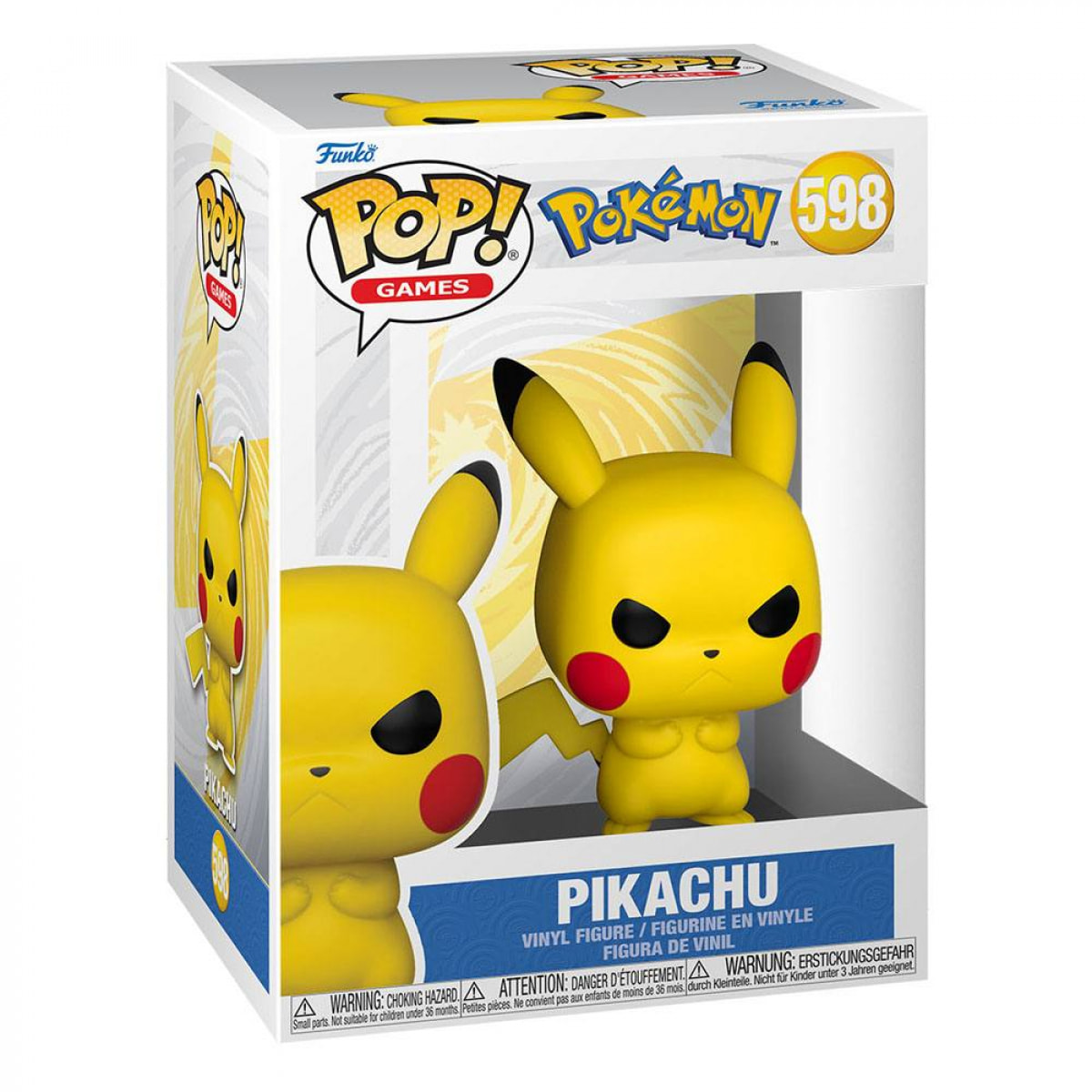 Pokemon Pop! Games Vinile Figura Grumpy Pikachu (emea) 9 Cm Funko