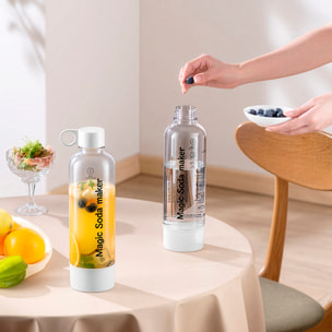 Máquina portátil KT-128B para preparar agua con gas y bebidas carbonatadas en casa. 1L de capacidad.