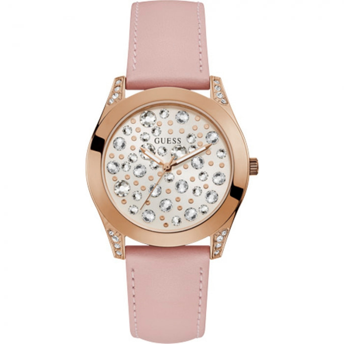 Reloj Guess W1065L1 Mujer Analogico Cuarzo con Correa de Piel