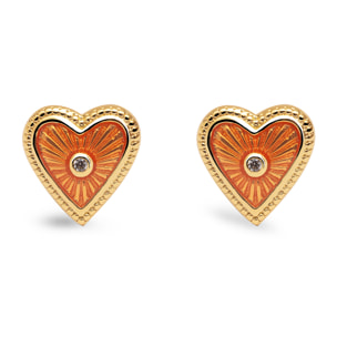 Boucles d'Oreille My Heart Plaqué Or