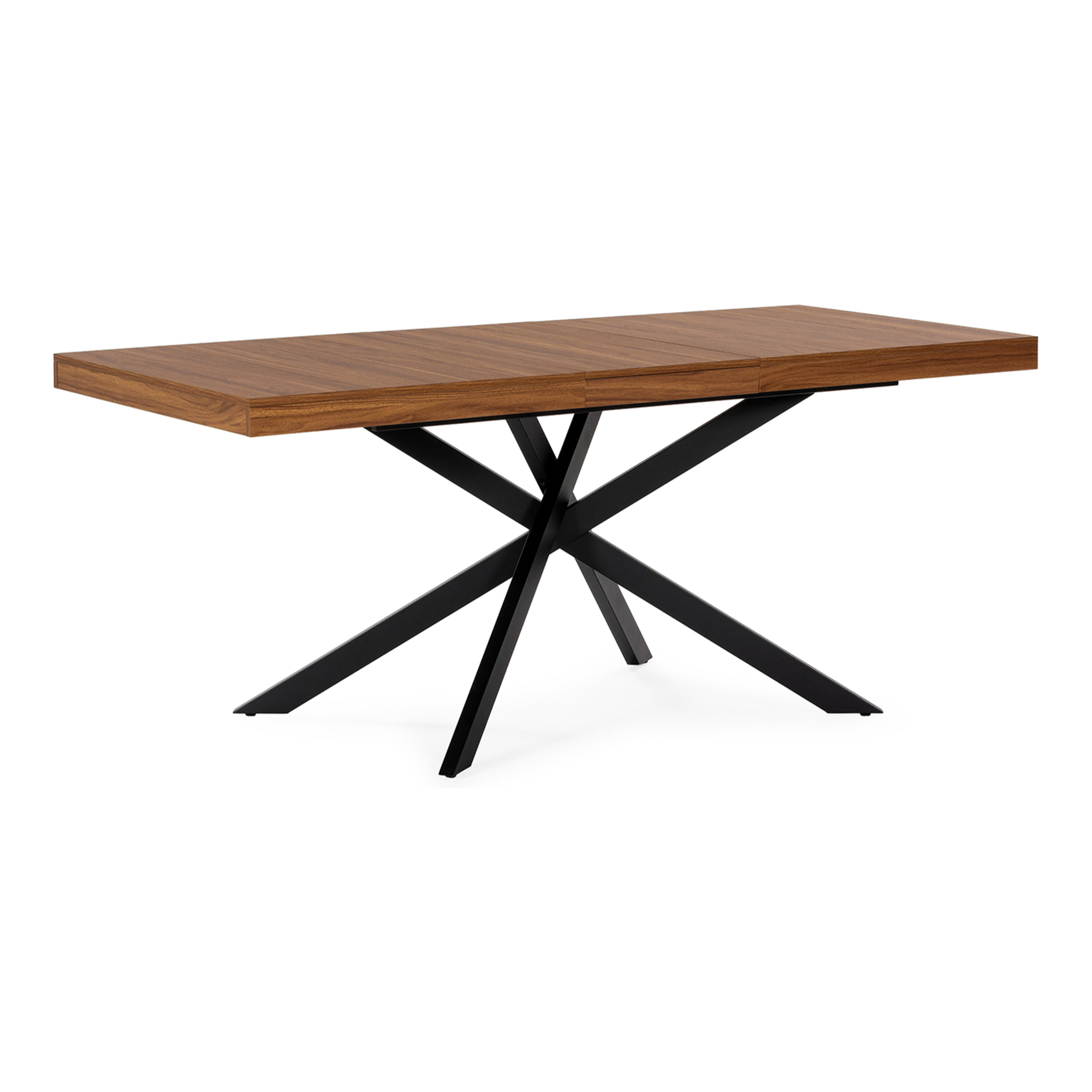 Mesa de Comedor Extensible Palermo efecto Nogal, 140-180 cm