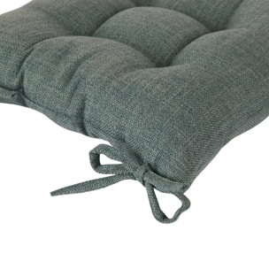 Galette de chaise "Clem" vert foncé 38x38cm