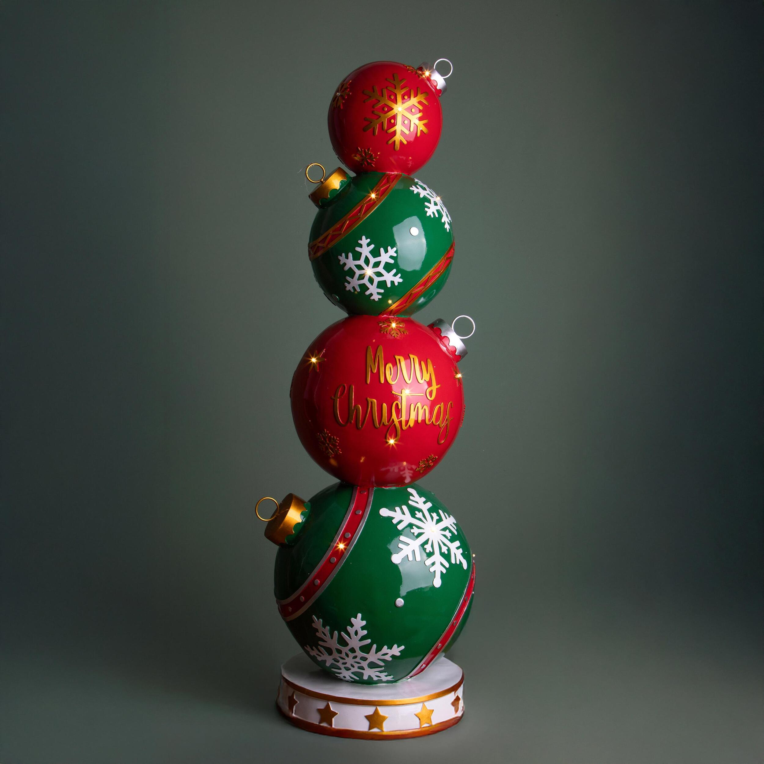 Dec. sfere natale - Pezzi 1 - 35xH108,5x35cm - Bianchi Dino SpA