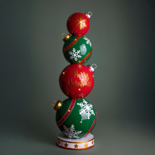 Dec. sfere natale - Pezzi 1 - 35xH108,5x35cm - Bianchi Dino SpA