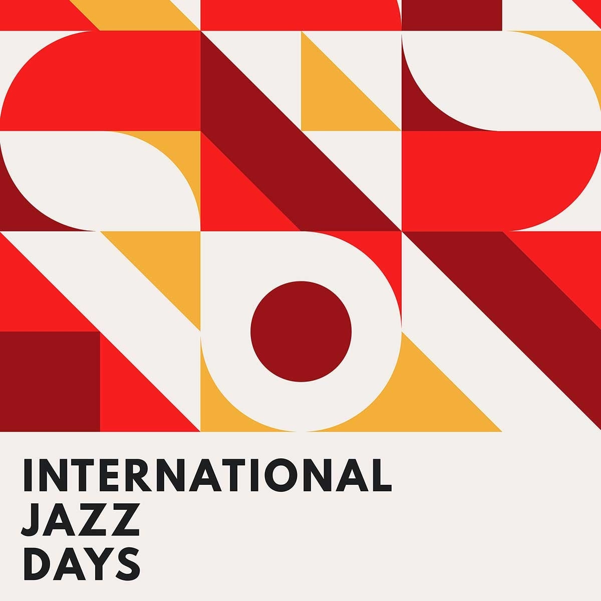 Poster international jazz days barcelona Affiche sous cadre noir