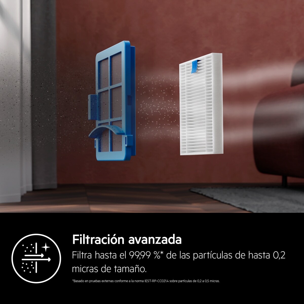 AEG Robot aspirador Serie 7000 Hygienic con 125 min de autonomía AR71HW1DG