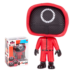 DAM Figura Squid Pop 11cm. Vigilante círculo. 7,5x5,3x11 Cm. Color: Rojo