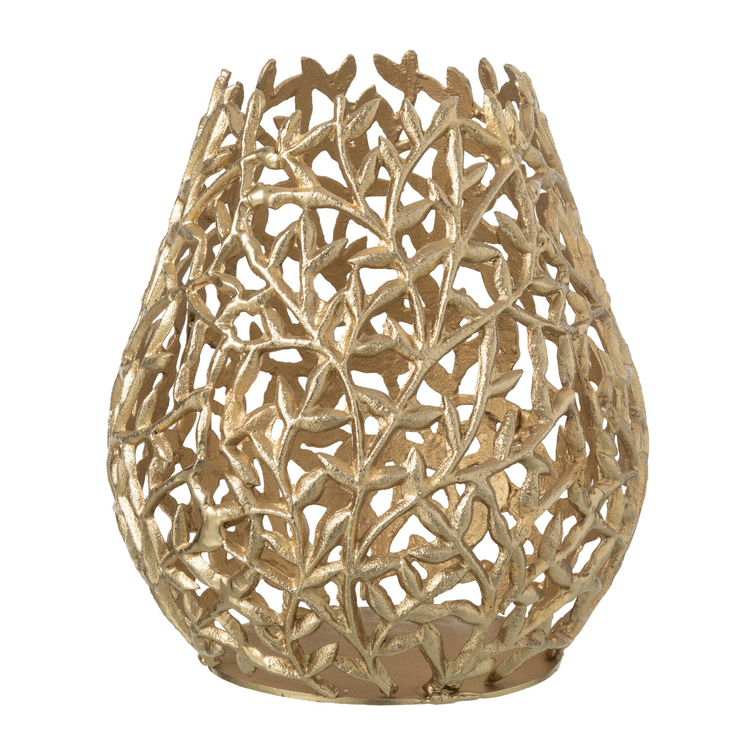 J-Line vase Feuille - aluminium - or