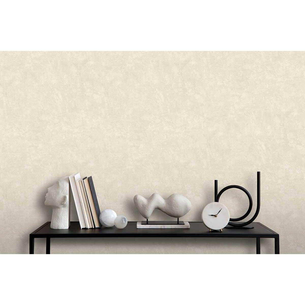 Papier peint texture minérale beige apaisante