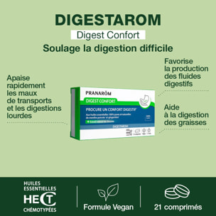 Pranarom - Digest confort - comprimés pour un confort digestif - 21 comprimés