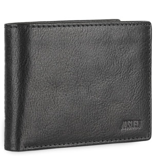 Cartera Hombre Piel Jaslen Hannover Negro-Tostado