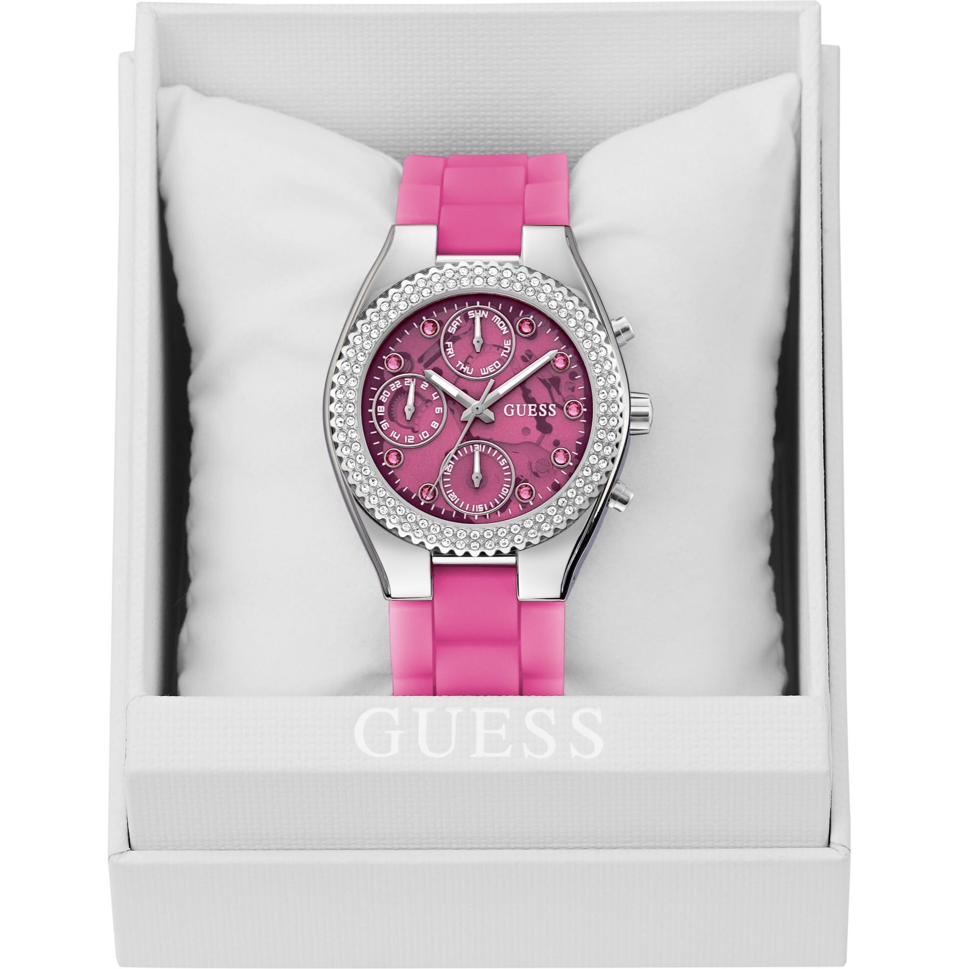 Guess Reloj Analógico De Cuarzo Sparkling Pink
