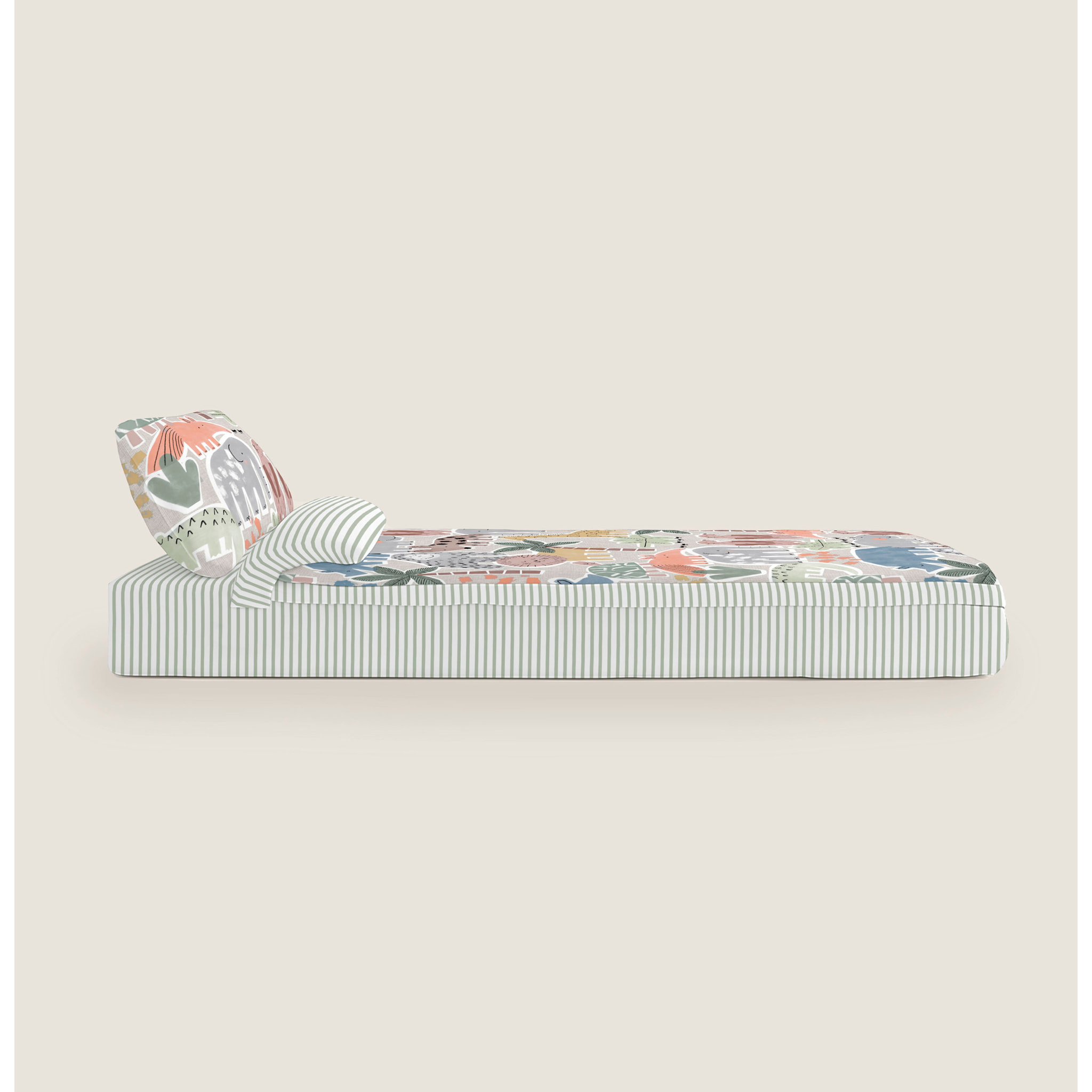 Saco Nórdico Estampado - Infantil - 100% Algodón - Sin relleno - Incluye 1 Funda de Almohada - Manila