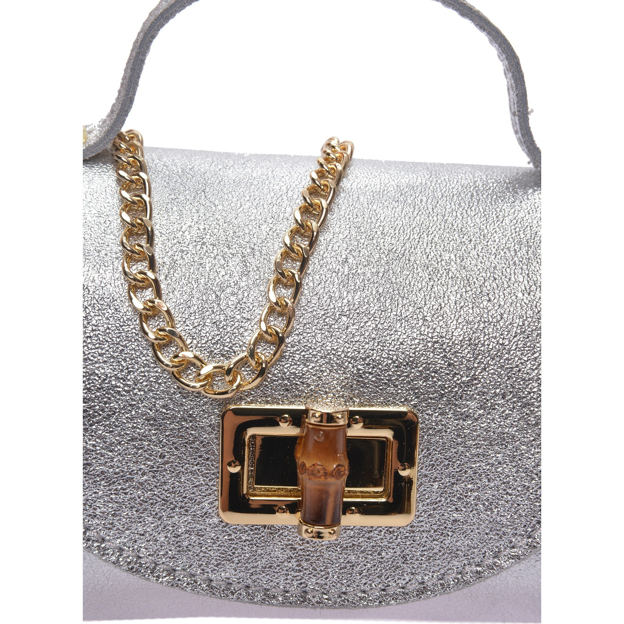 Borsa a spalla Anna Luchini Argentato