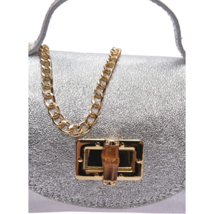 Borsa a spalla Anna Luchini Argentato