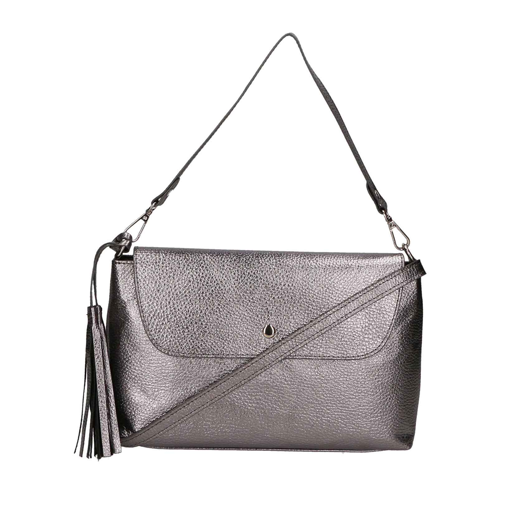 Borsa a spalla  da donna In Vera pelle Made in Italy 28x10x6 cm
