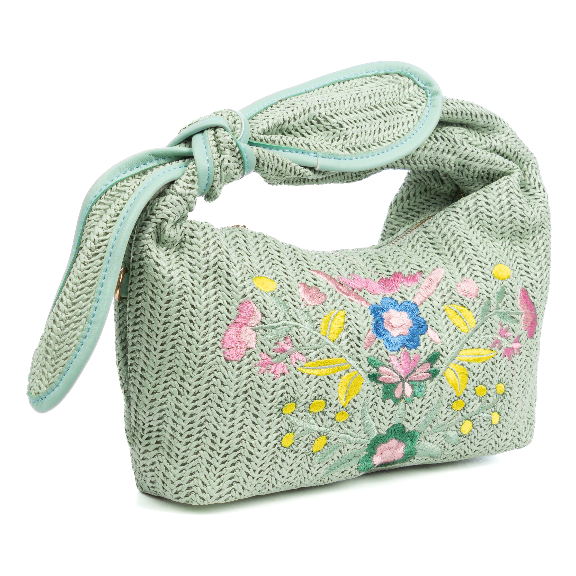 Bisagno Bolso de hombro Mujer. Fabricado en tela y piel sintética PU con diseño de flores.