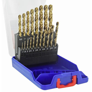 Foret HSS taille meule cylindrique court TIVOLY - Coffret de 19 pièces - 11451970015