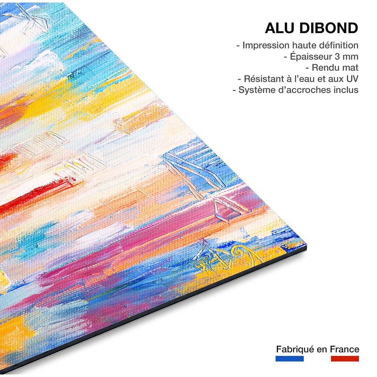 Tableau parapluie rouge Tableau alu Dibond