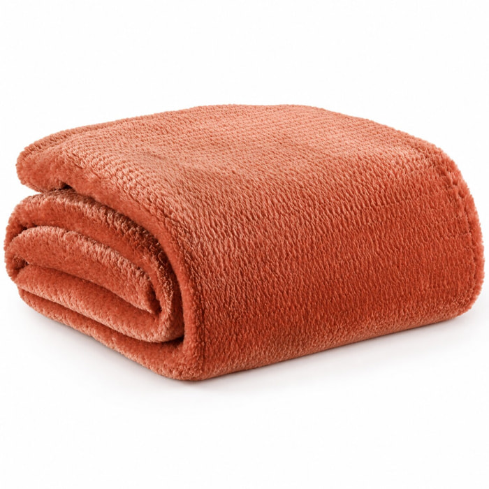 Plaid Microflannelle Jacquard Saya Brique