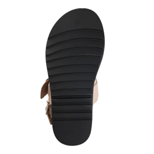 Sandali platform con fibbie