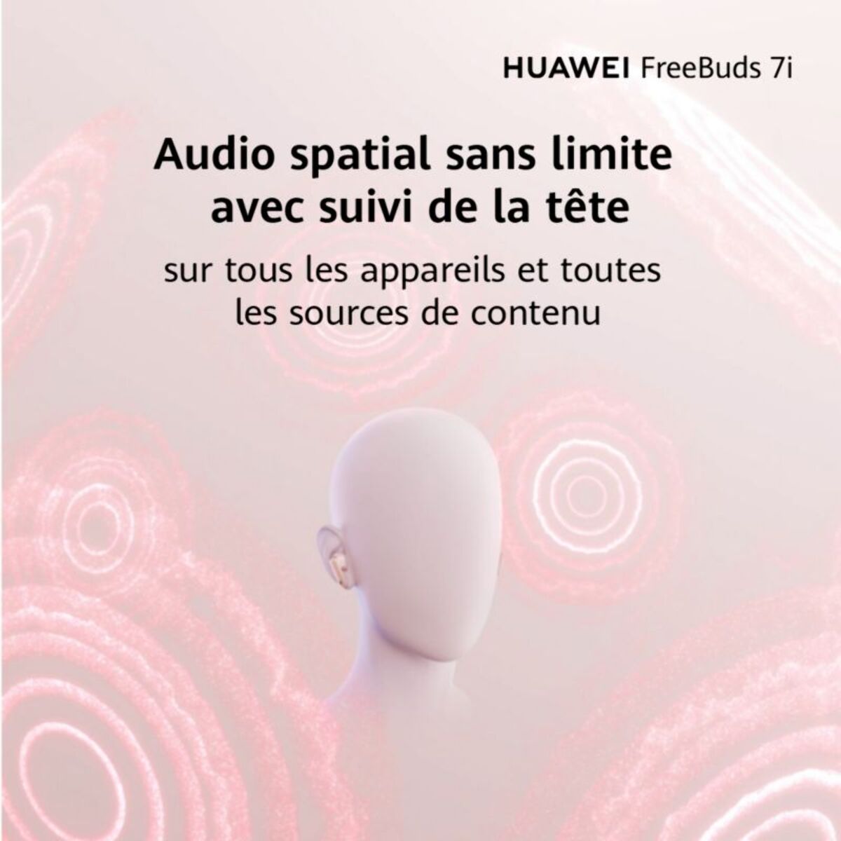 Ecouteurs HUAWEI Freebuds 7i rose