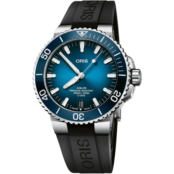 Reloj Oris 4135-07-4-24-74EB Hombre Analogico Automatico con Correa de Caucho