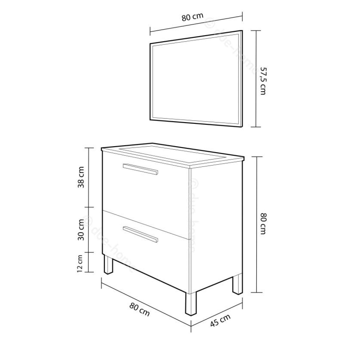 Mueble de baño Urban Blanco brillo