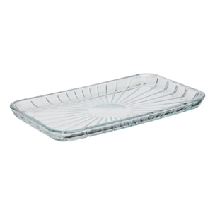 Plat de présentation transparent L27,6xp16,2xH2,1cm