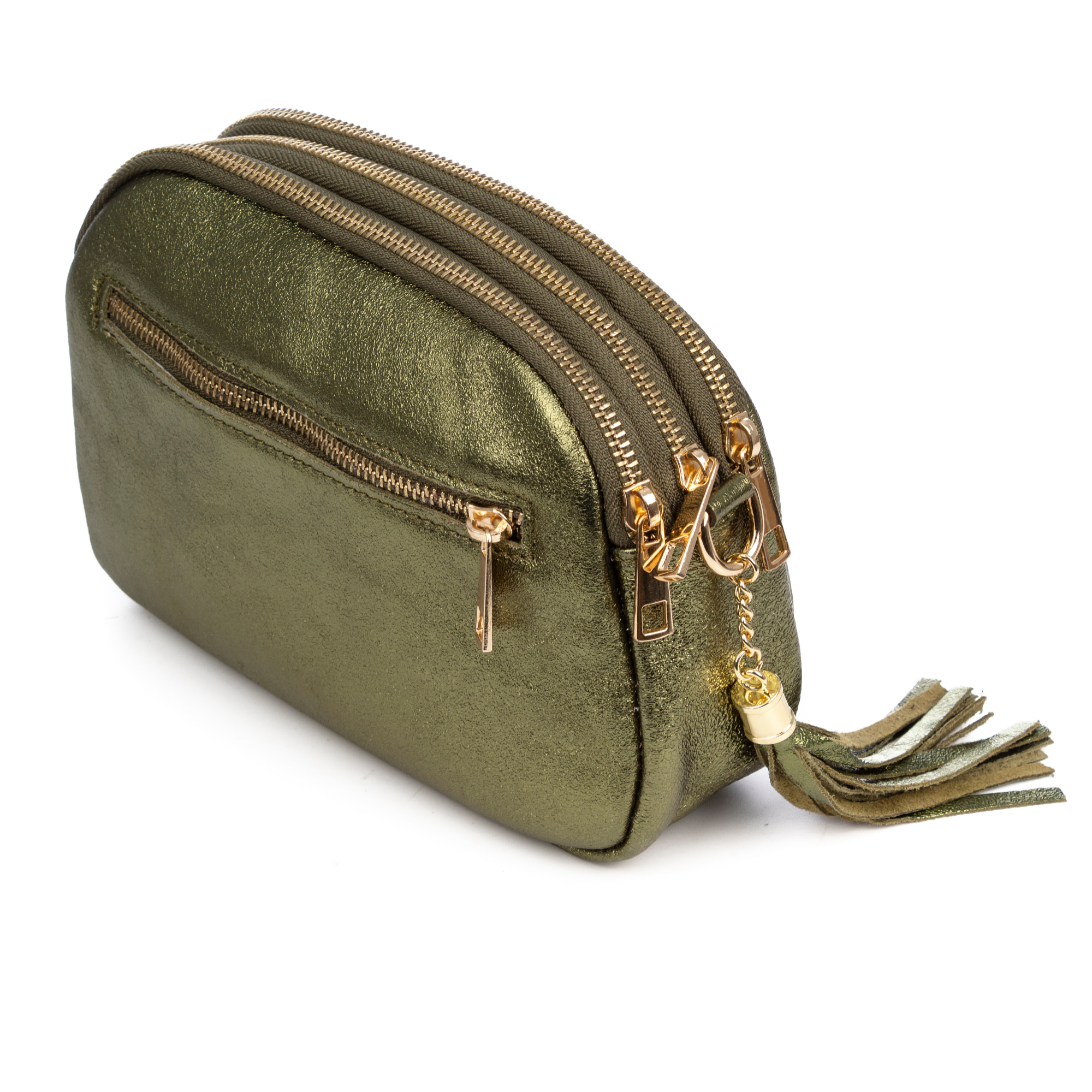 Aliminusa bolso bandolera Mujer. Piel auténtica Gamuza Lacada.