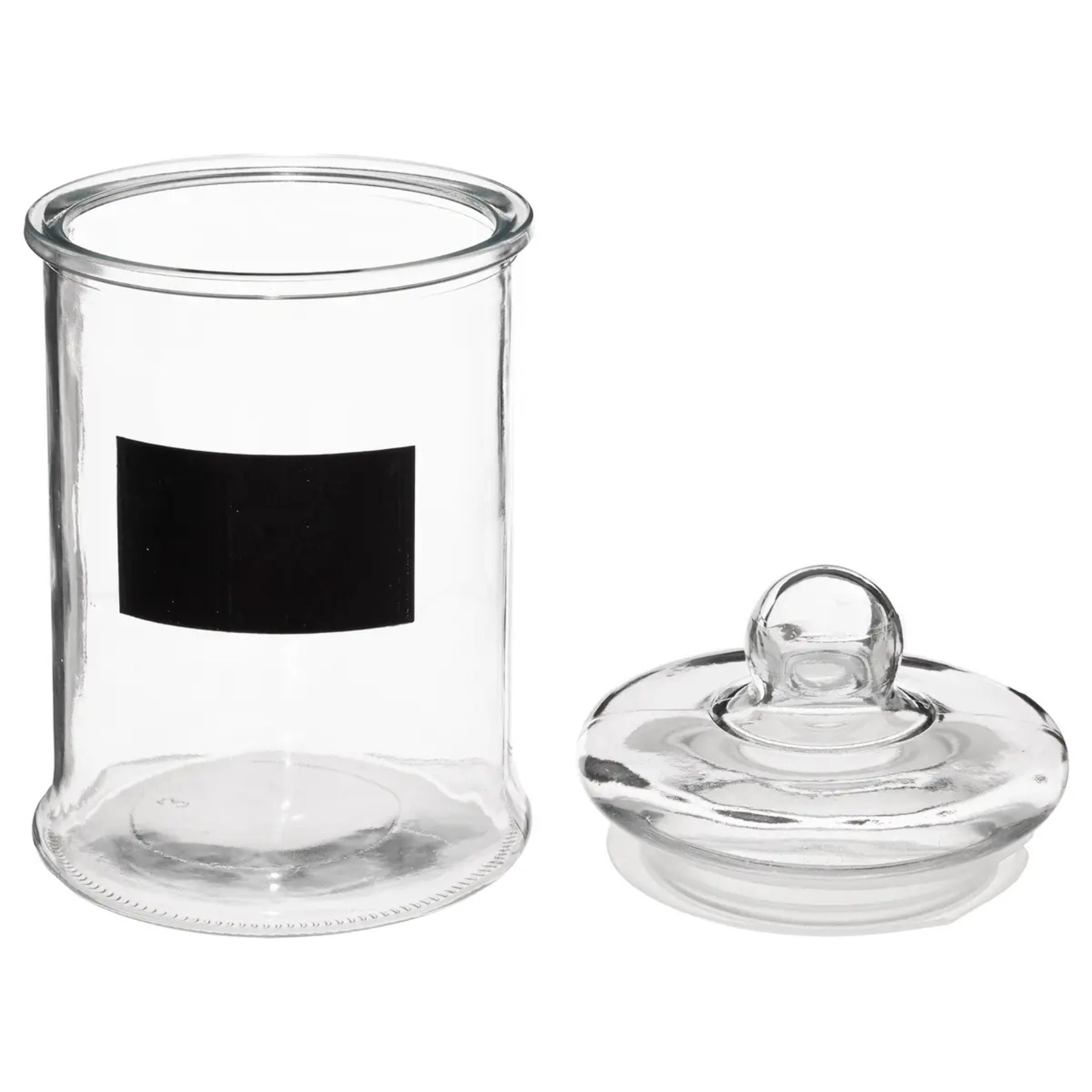 Bonbonnière en verre avec ardoise 1,2L