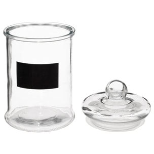 Bonbonnière en verre avec ardoise 1,2L